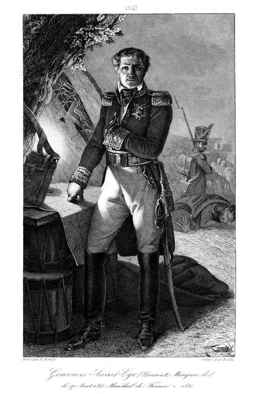 Laurent Gouvion Saint-Cyr 1764-1830, Fransa Mareşali, 1839. by Julien Leopold Boilly