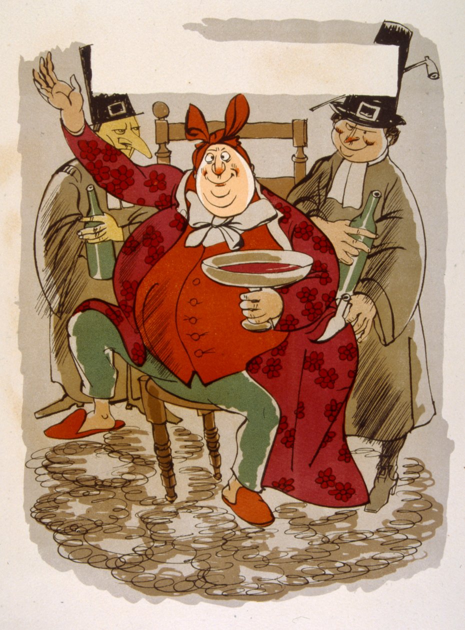 Esprili Şarap İllüstrasyonu 1946. Julien Pavil'in çizimi by Julien Pavil