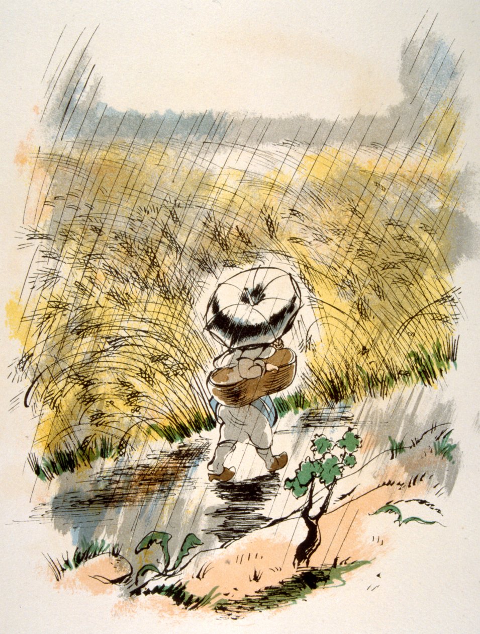 Esprili Şarap İllüstrasyonu 1946. Julien Pavil'in illüstrasyonu by Julien Pavil