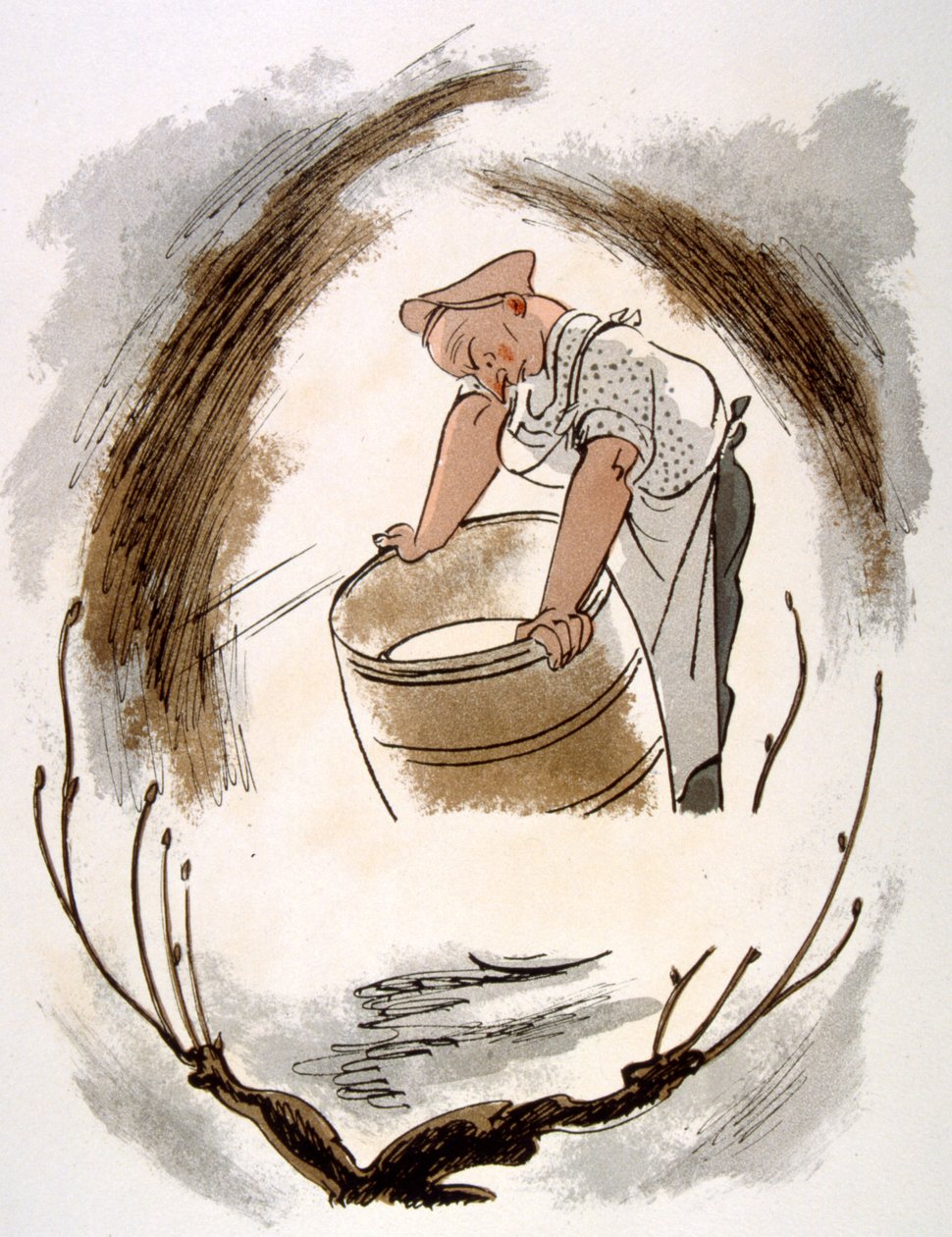 Esprili Şarap İllüstrasyonu 1946. Julien Pavil'in illüstrasyonu by Julien Pavil