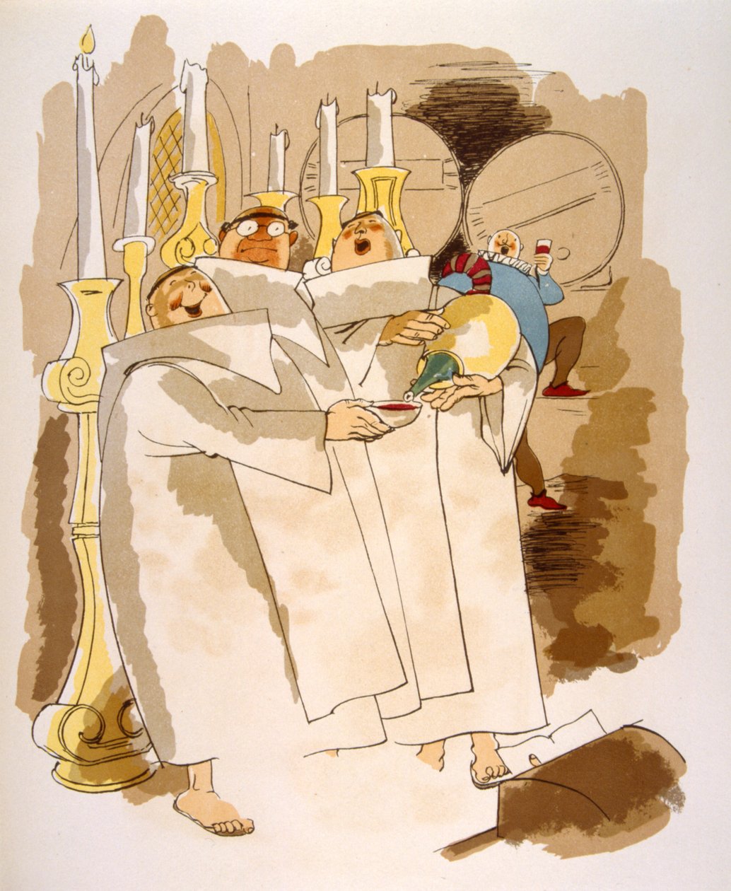 Esprili Şarap İllüstrasyonu 1946. Julien Pavil'in illüstrasyonu by Julien Pavil
