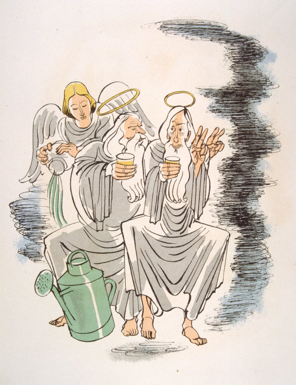 Esprili Şarap İllüstrasyonu 1946. Julien Pavil'in illüstrasyonu by Julien Pavil