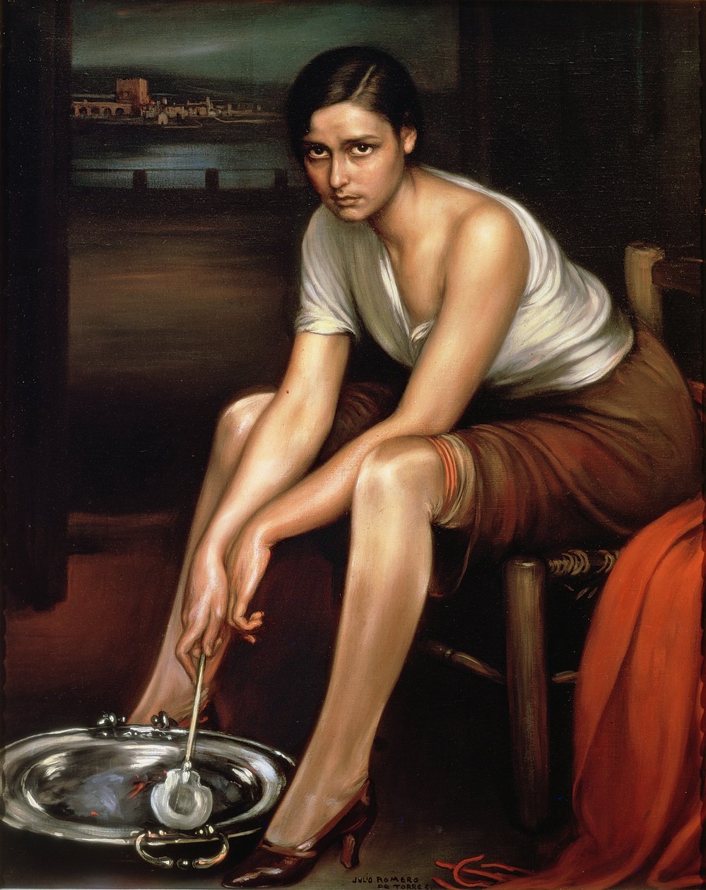 Çekici Genç Kız by Julio Romero de Torres