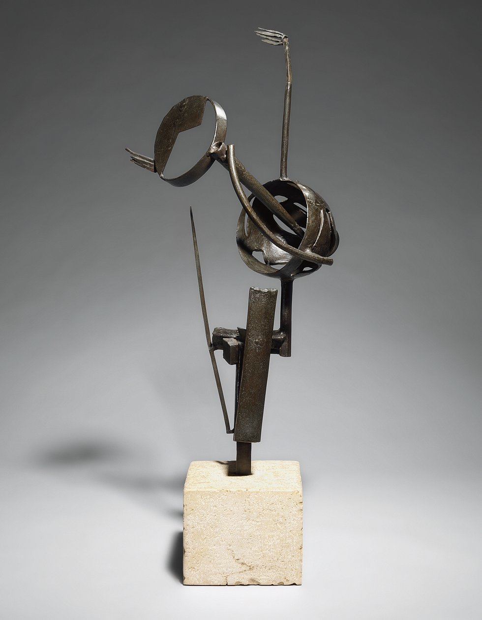 Rüya (Öpücük); Le reve (Le baiser), c.1934 (kahverengi patinalı bronz, taban) by Julio Gonzales