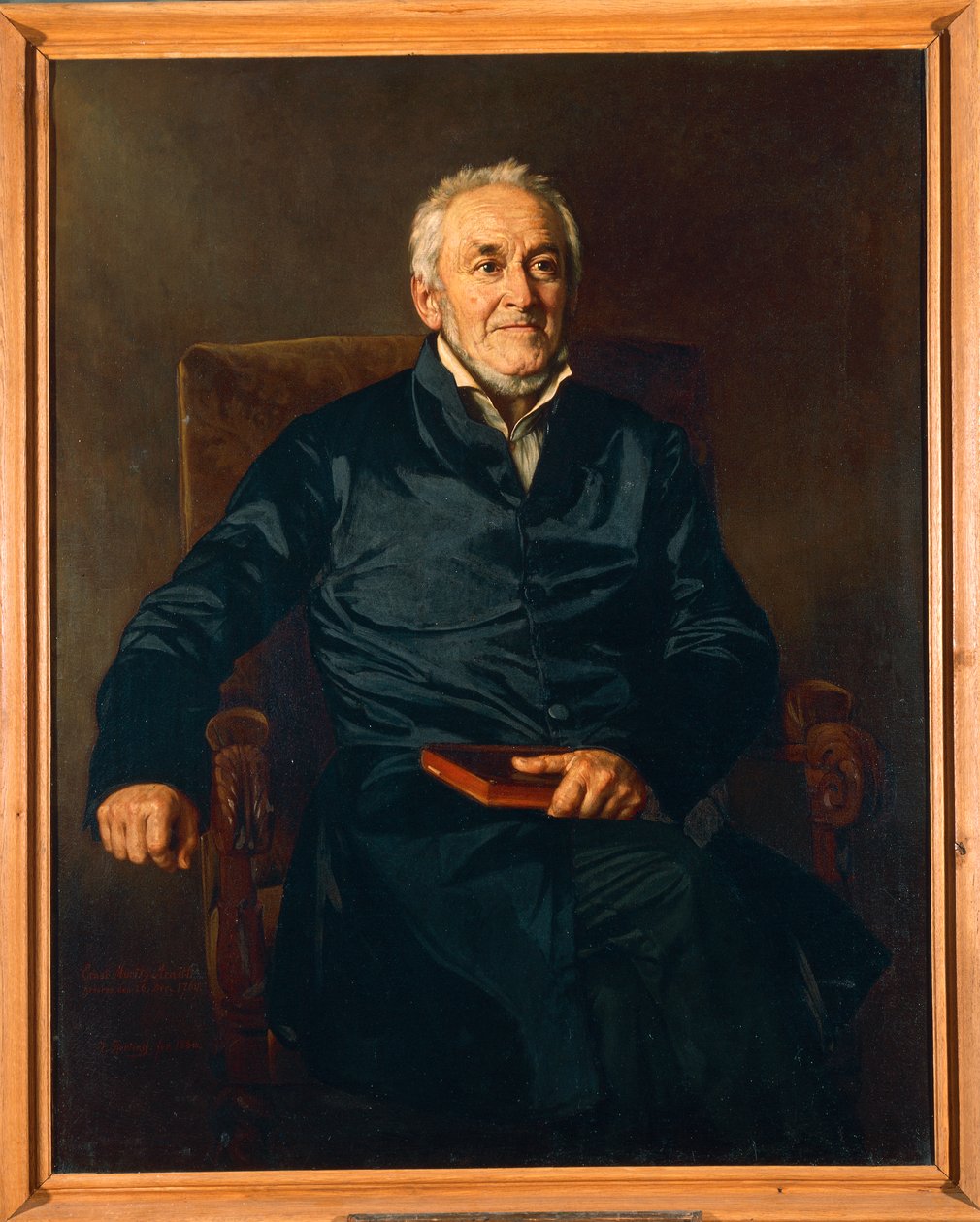 Ernst Moritz Arndt (tuval üzerine yağlı boya) by Julis Amatus Roeting