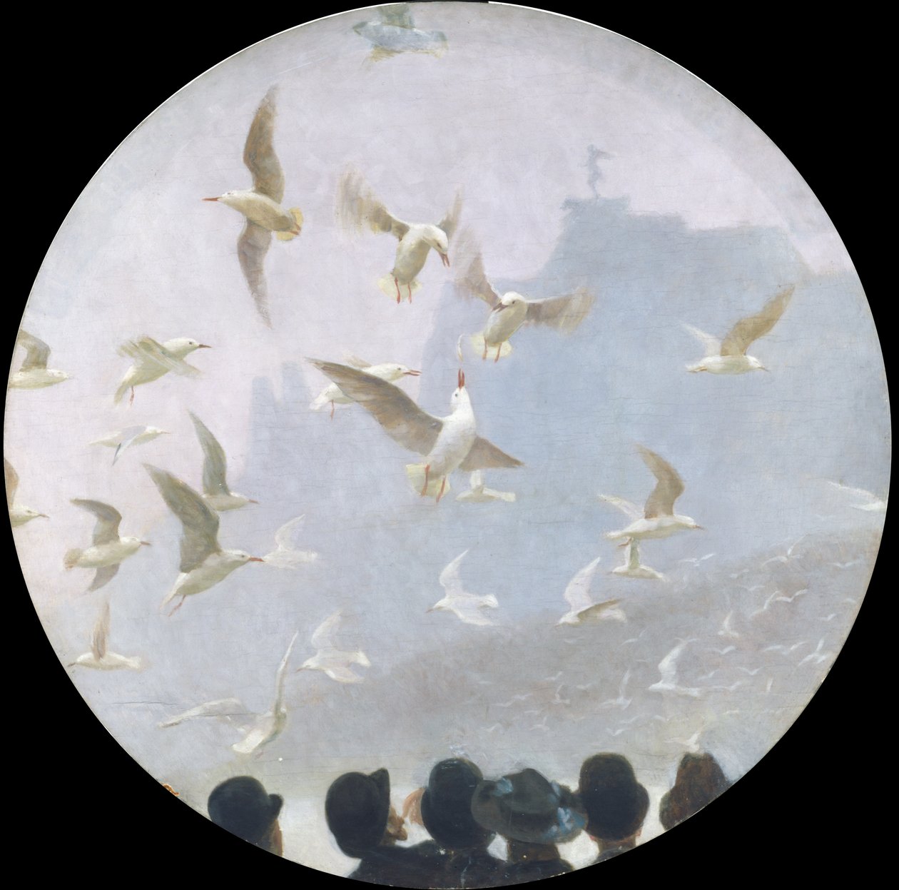 ಆಲ್ಸ್ಟರ್ ಮೇಲೆ ಸೀಗಲ್ಸ್, c.1905 ಟರ್ಕ್ by Julius August Friedrich Theodor von Ehren