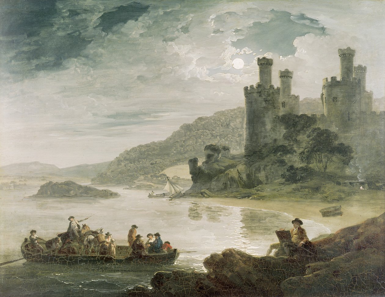 Conway Kalesi, 1794 by Julius Caesar Ibbetson