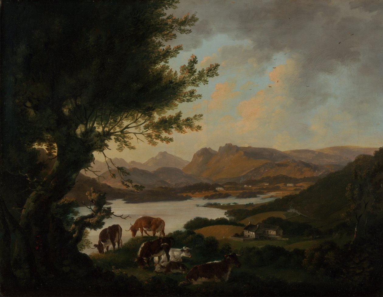 Windermere Gölü by Julius Caesar Ibbetson