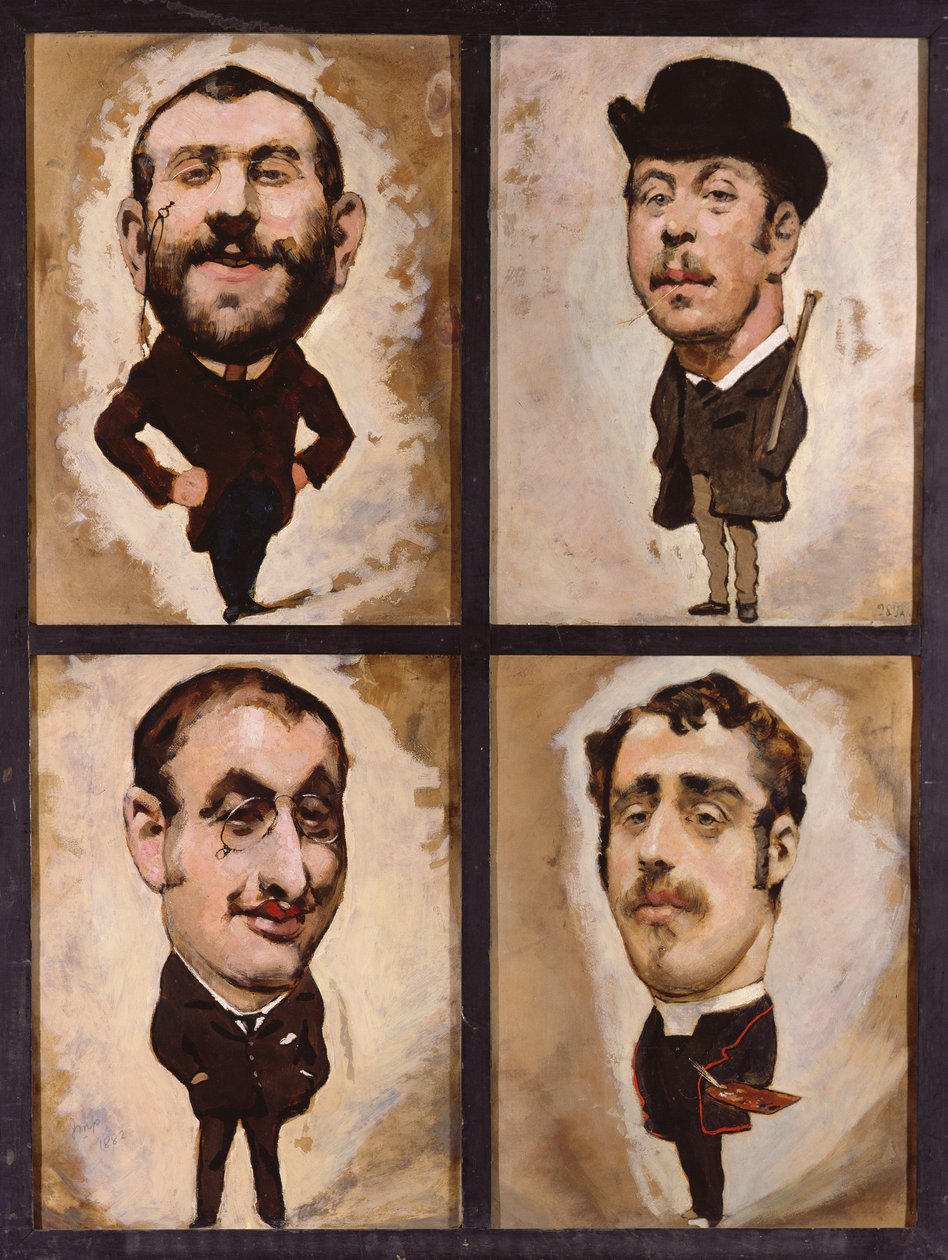 ನಾಲ್ಕು ವ್ಯಂಗ್ಯಚಿತ್ರಗಳು, 1882-83 ಟರ್ಕ್ by Julius Mandes Price