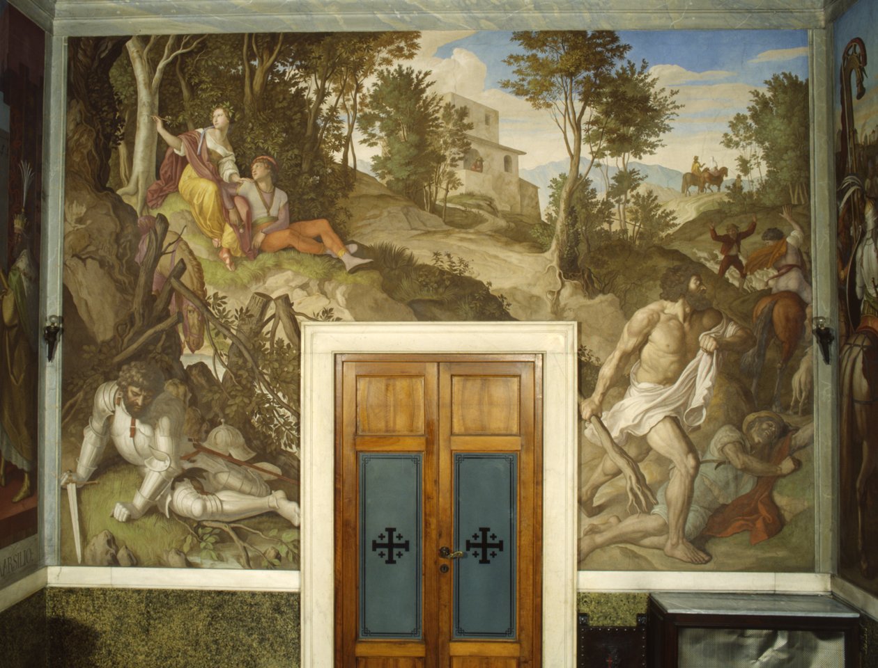 Angelica ve Medoro by Julius Schnorr von Carolsfeld