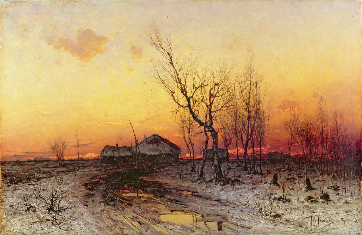 Kış Manzarası by Julius Sergius von Klever