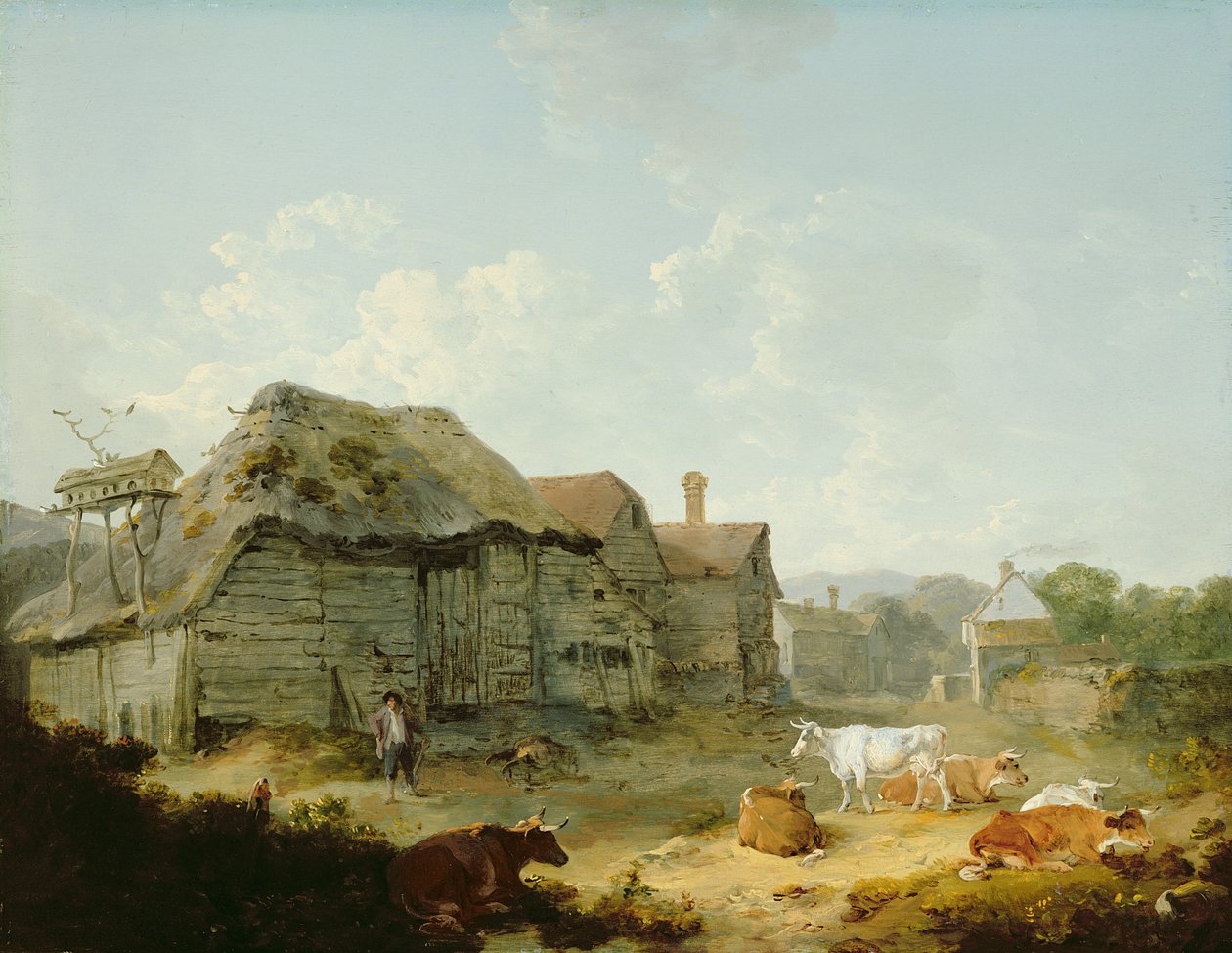Bir Çiftlik, Otford, Kent by Julius Caesar Ibbetson