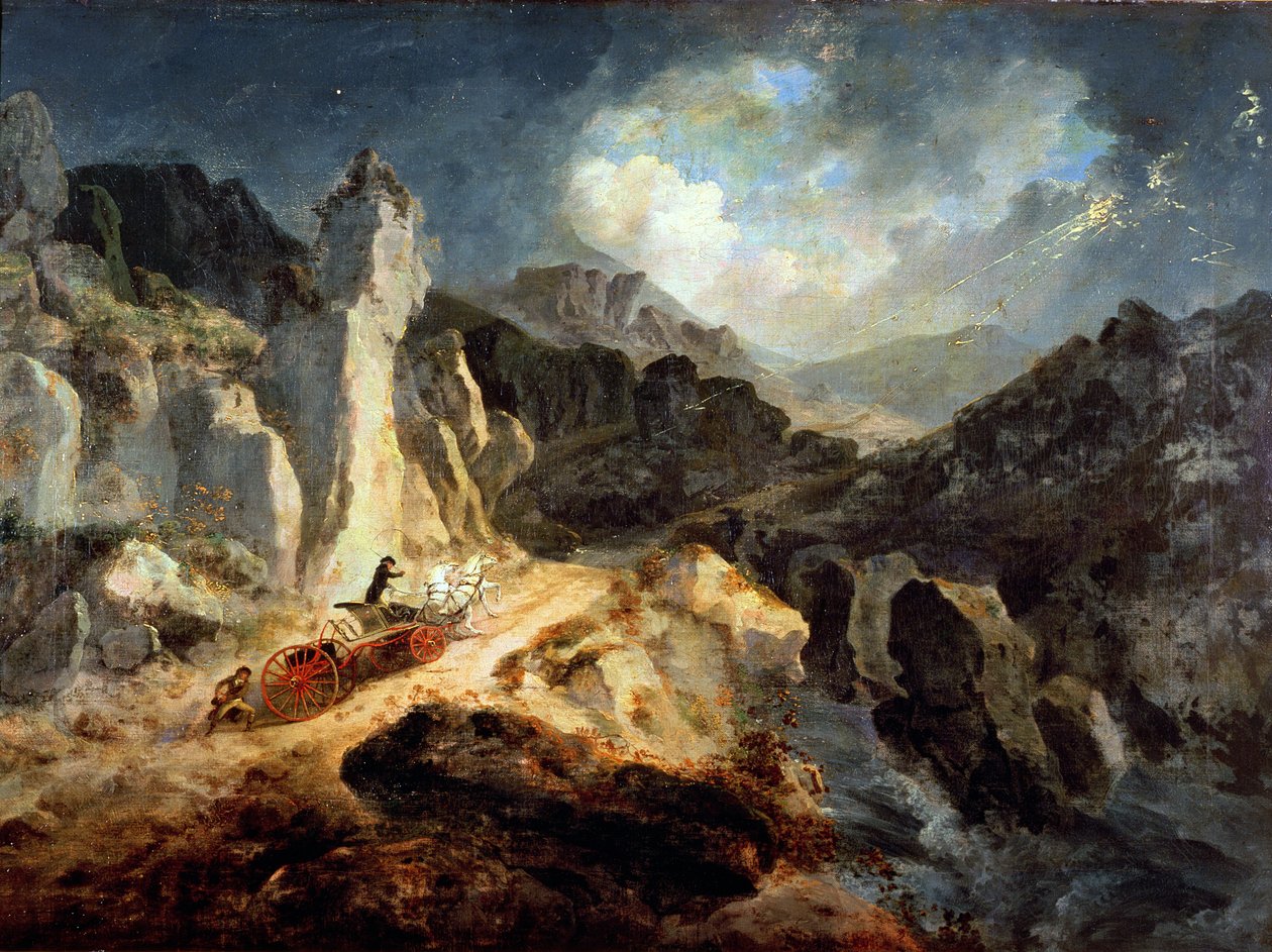 Fırtınada Bir Fayton by Julius Caesar Ibbetson