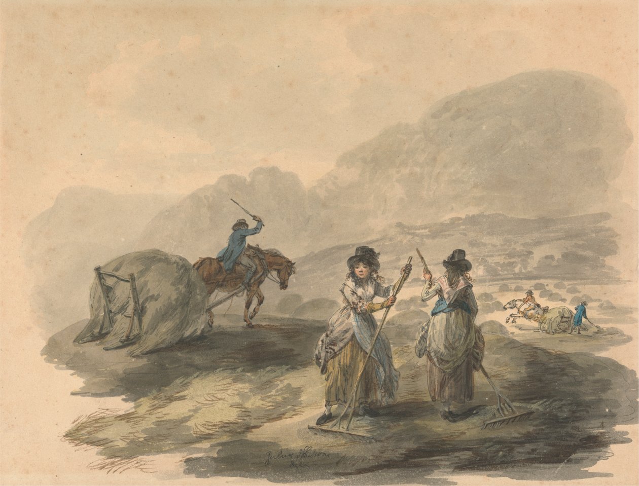 Saman yapma by Julius Caesar Ibbetson