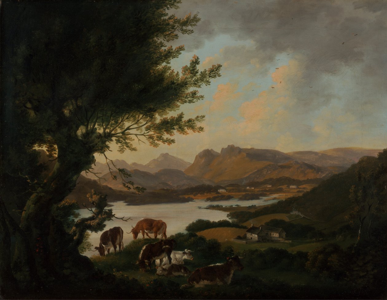 Windermere Gölü by Julius Caesar Ibbetson