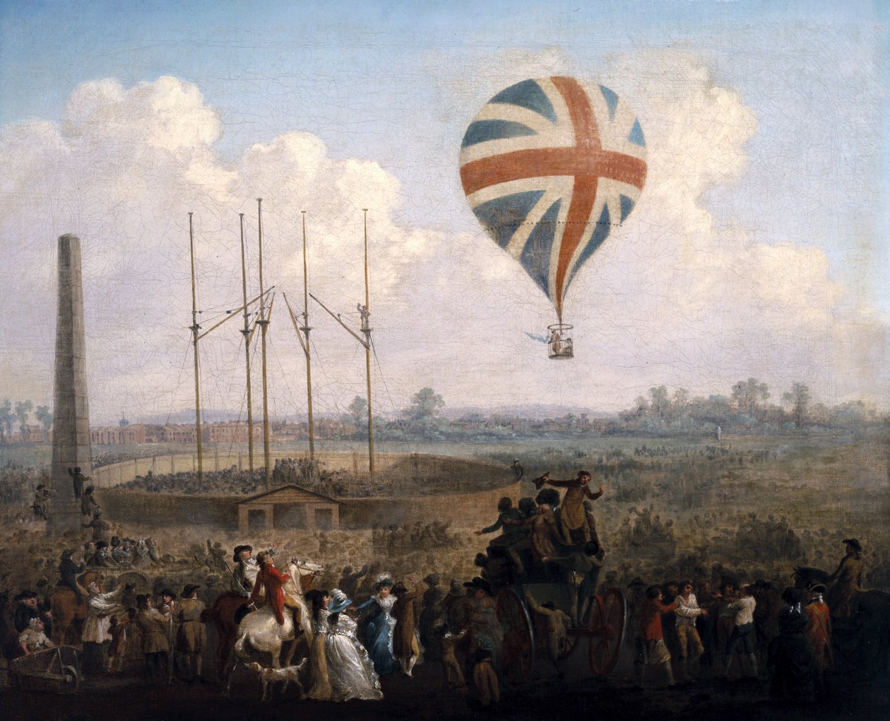 Bay Lunardis Yeni Balon, 29 Haziran 1785 by Julius Caesar Ibbetson
