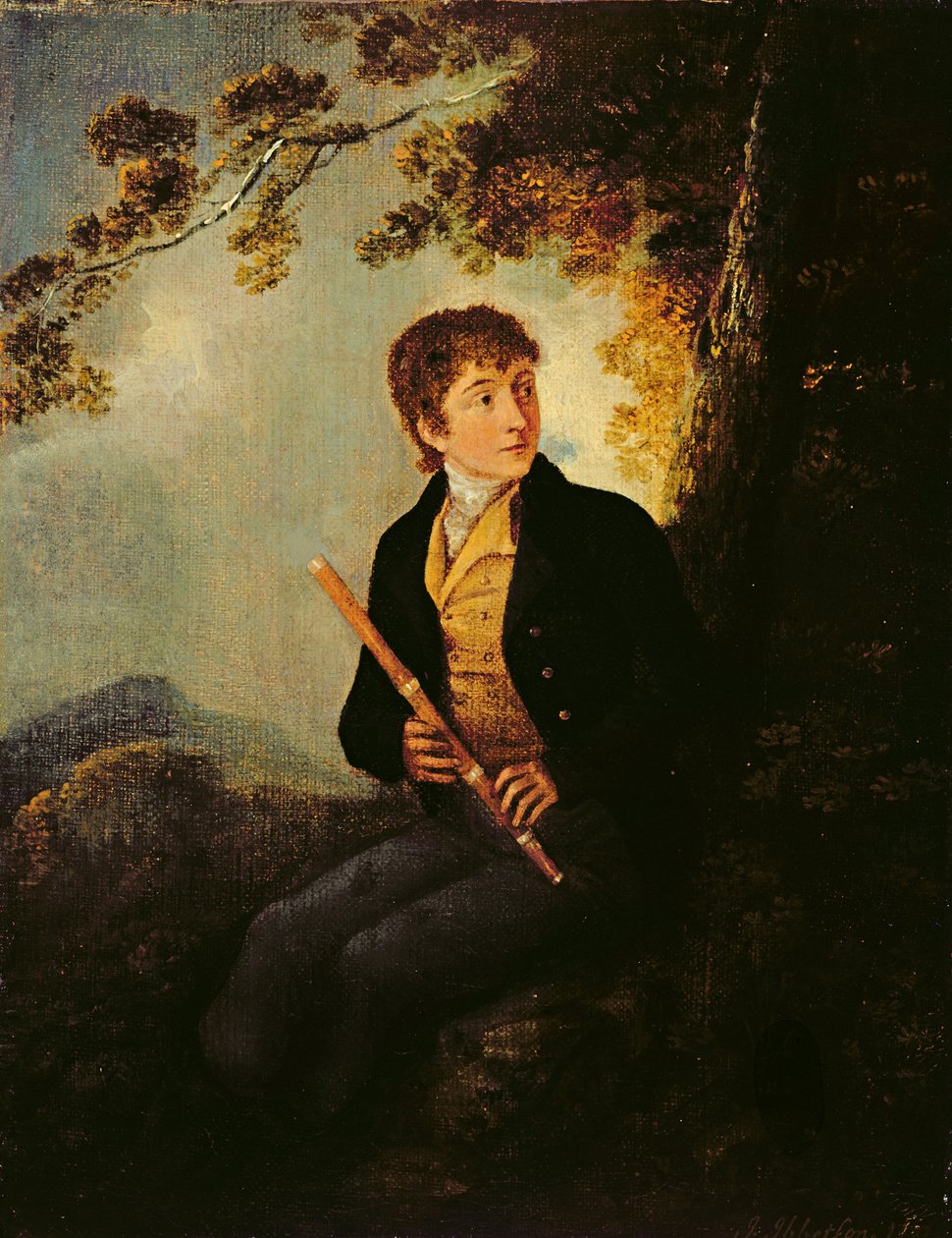 Sanatçının Oğlunun Portresi, J.C. Ibbetson Jnr. by Julius Caesar Ibbetson