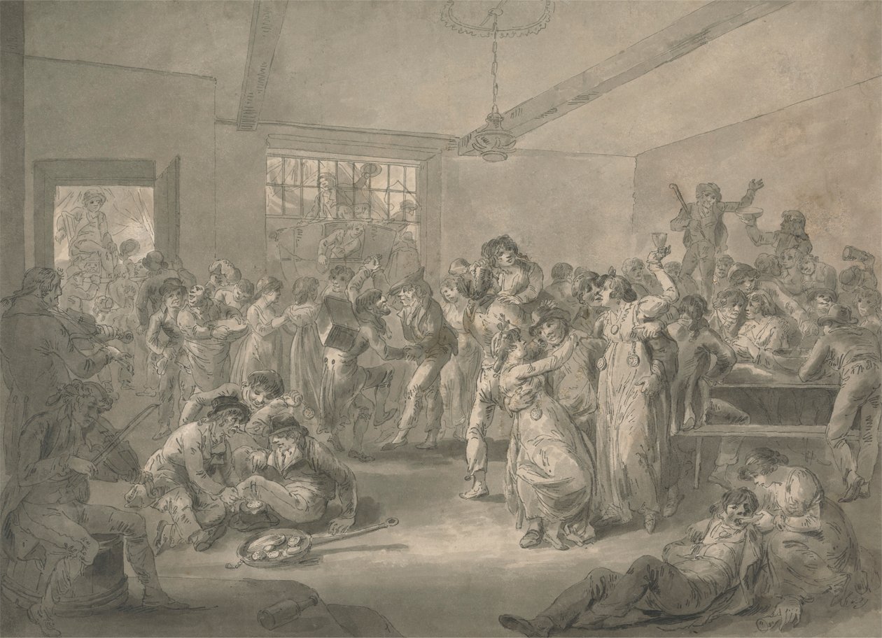 Denizciler Alem ve Kızartma Saatleri by Julius Caesar Ibbetson