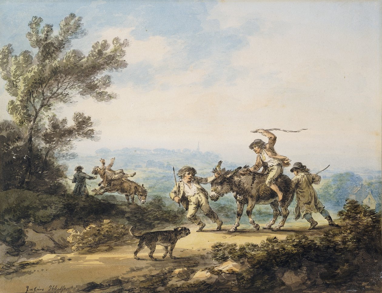 İnatçı Eşek, 1798 by Julius Caesar Ibbetson