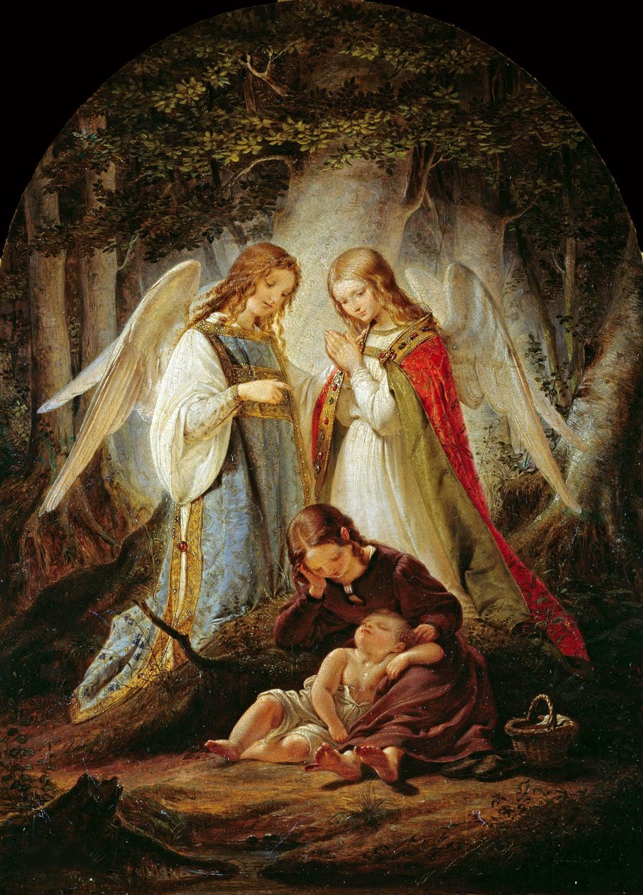 Koruyucu melekler, 1836. by Julius Huebner
