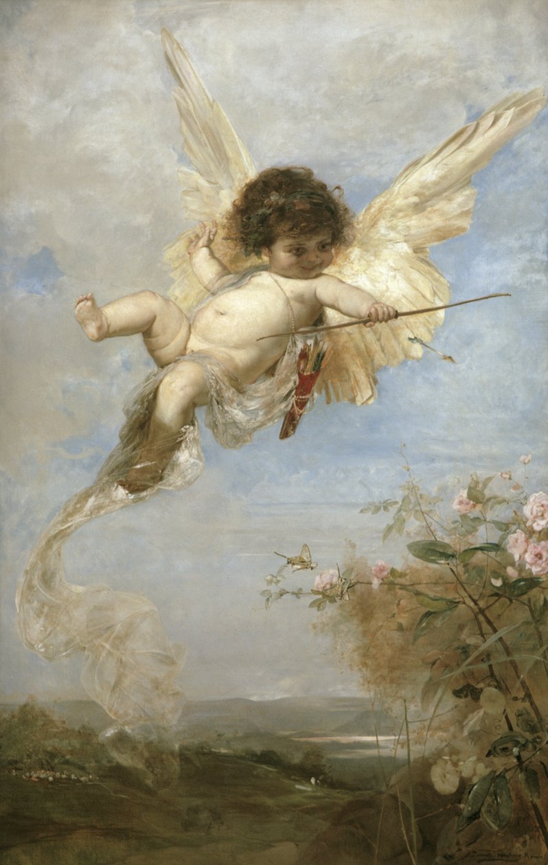 aşk tanrısı, 1878 by Julius Kronberg