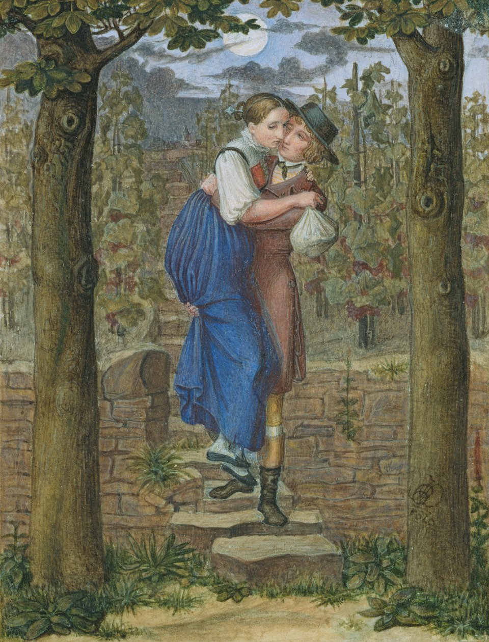 Hermann ve Dorothea, 1828 by Julius Oldach