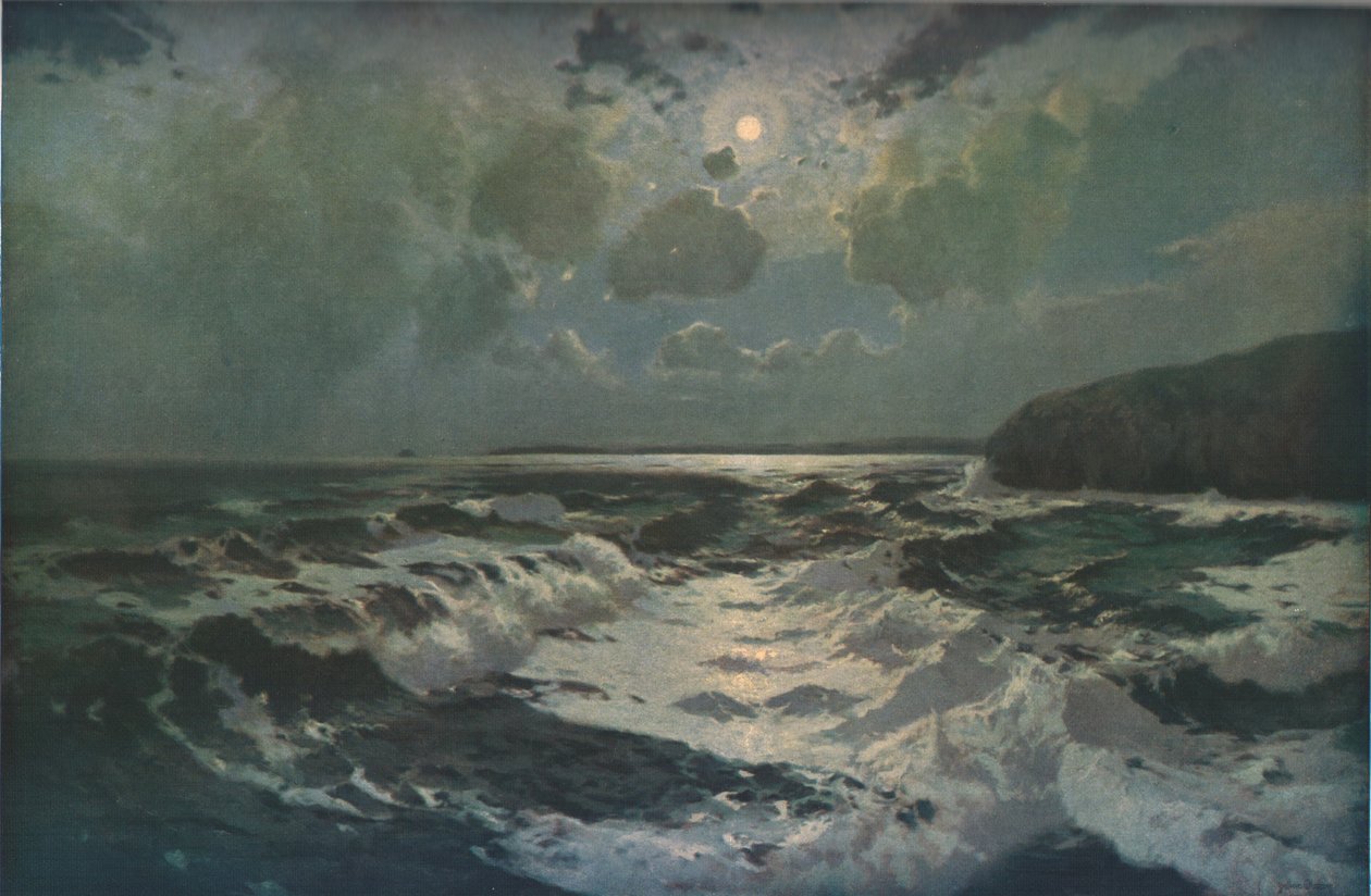 The Reef, St Ives Bay, Cornwall, 19. yüzyılın sonu - 20. yüzyılın başı, 1930 doları. by Julius Olsson