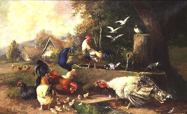 Pompalı Kümes Hayvanları by Julius Scheuerrer