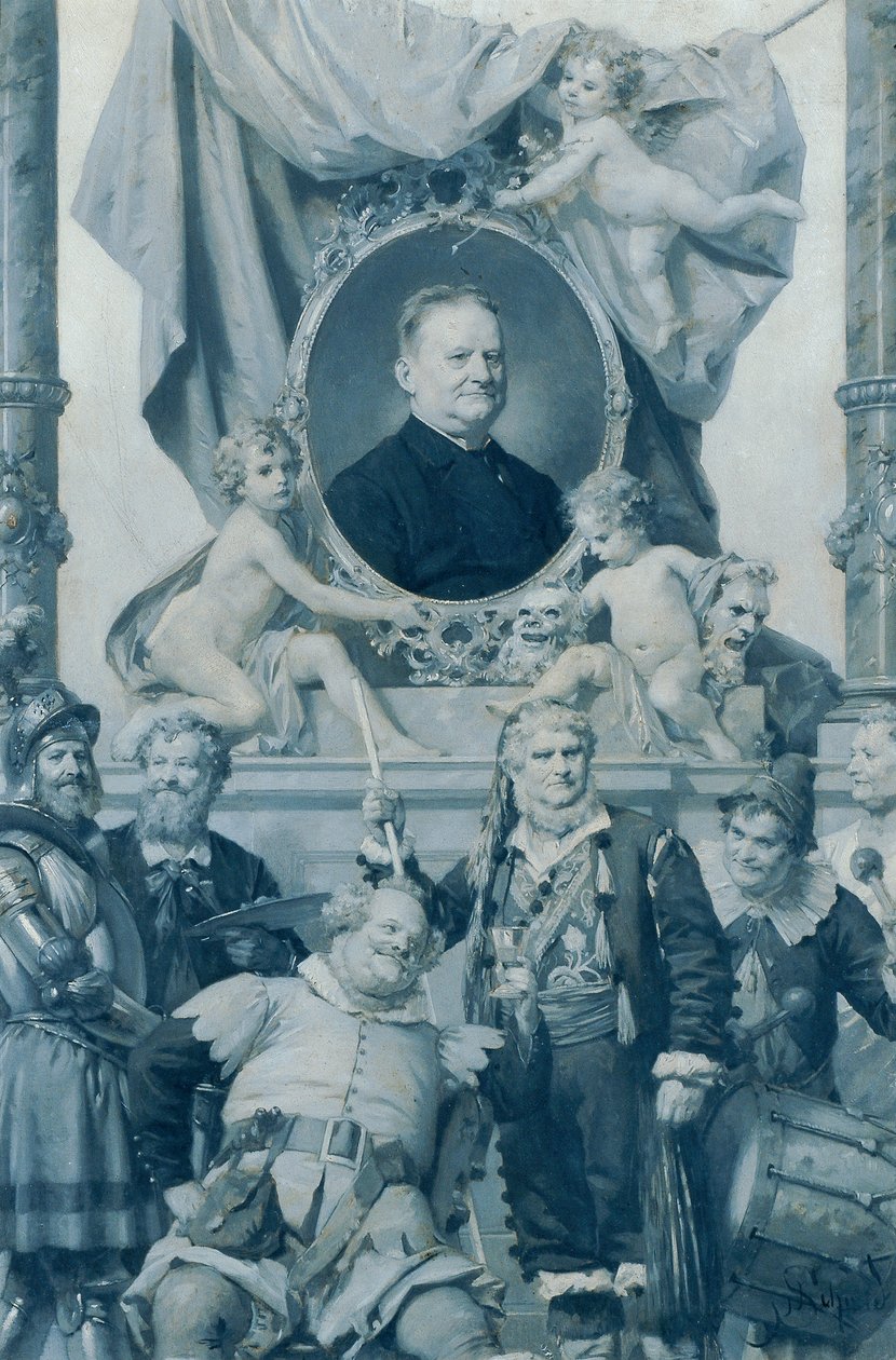 Burgtheater oyuncusu Bernhard Baumeister by Julius Schmid