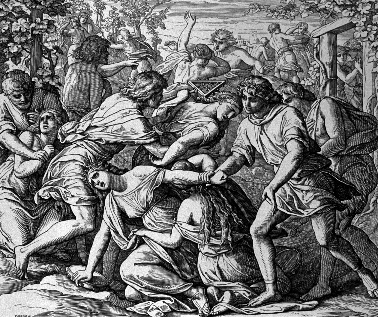 İsrail kızlarının kaçırılması by Julius Schnorr von Carolsfeld
