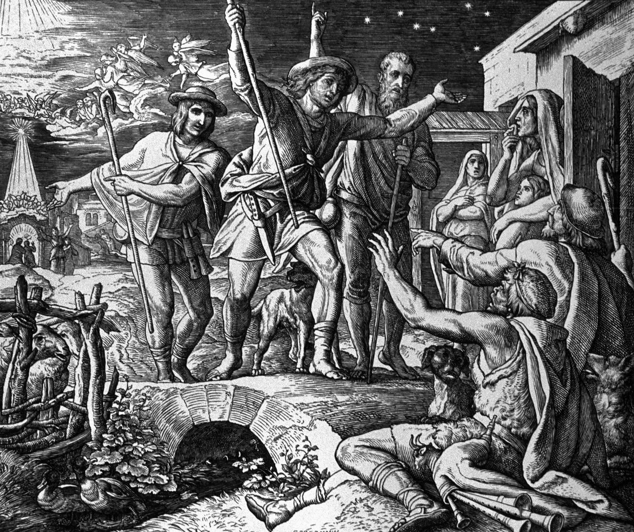 Çobanların Hayranlığı by Julius Schnorr von Carolsfeld