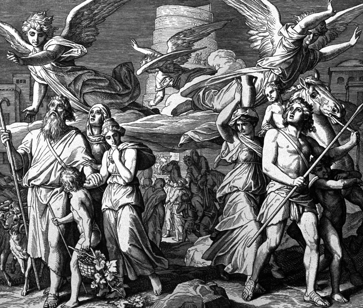 Babil, Nuh'un Neslinin Dağılımı by Julius Schnorr von Carolsfeld