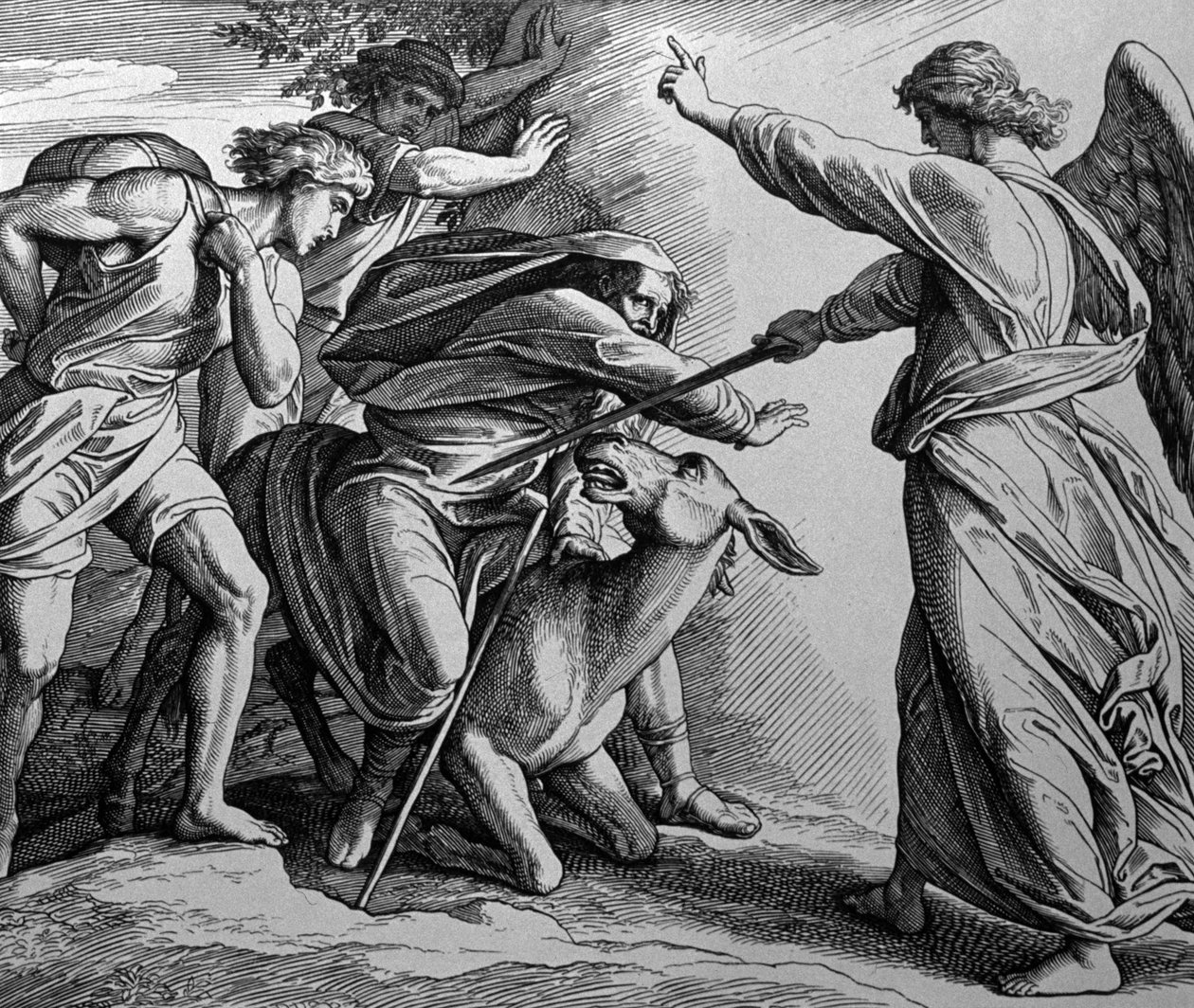 Balam ve Melek by Julius Schnorr von Carolsfeld
