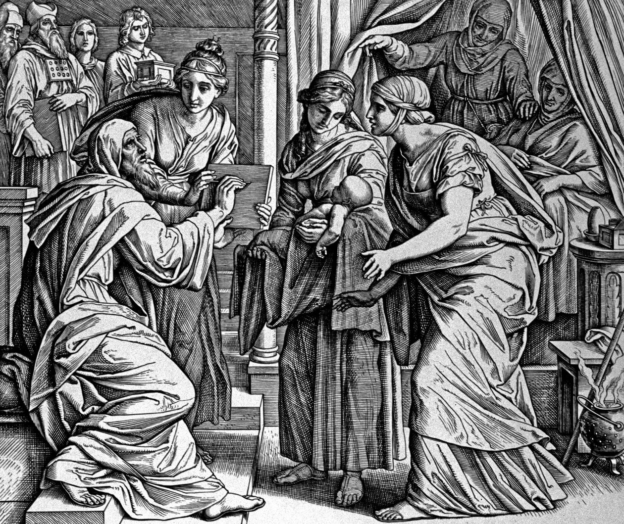 Vaftizci Aziz John'un Doğuşu by Julius Schnorr von Carolsfeld