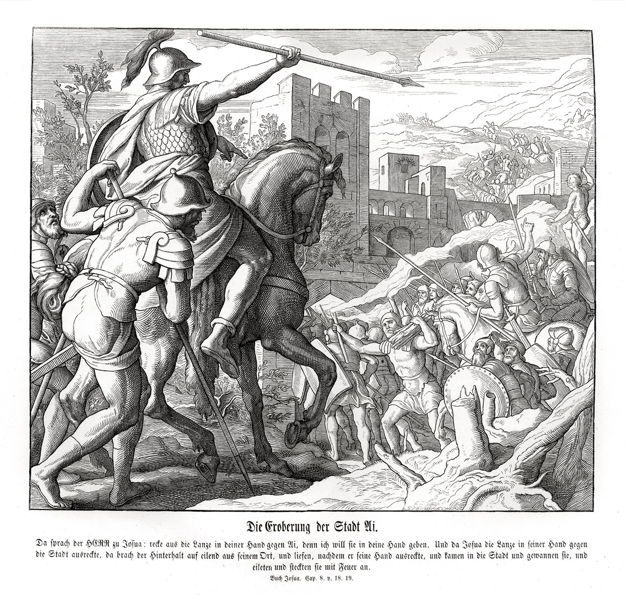 Joshua, Ai şehrini alır, Joshua by Julius Schnorr von Carolsfeld