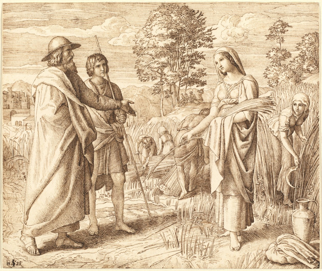 Ruth ve Boas by Julius Schnorr von Carolsfeld