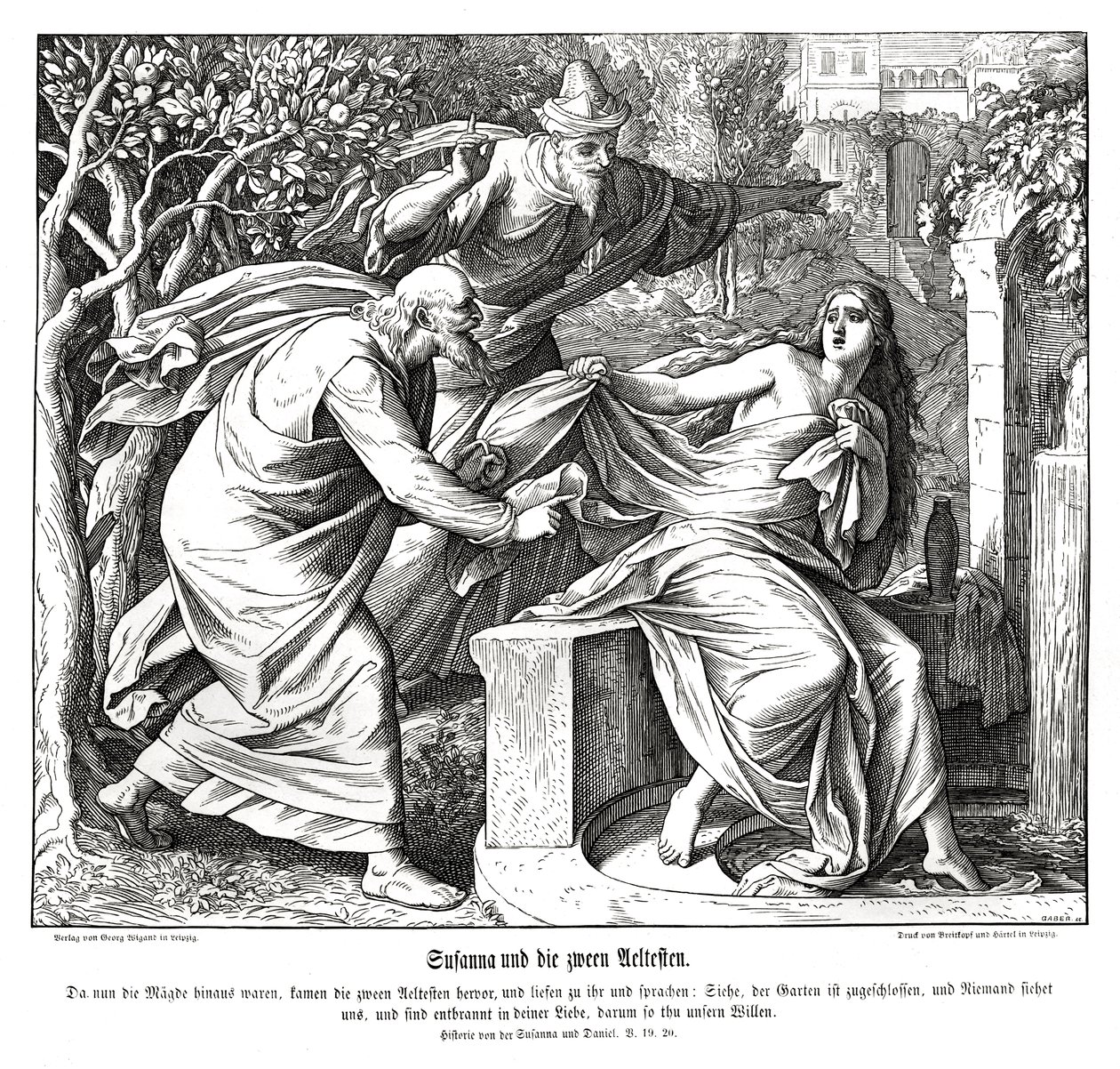 Susanna ve yaşlılar, Susanna ve Daniel by Julius Schnorr von Carolsfeld