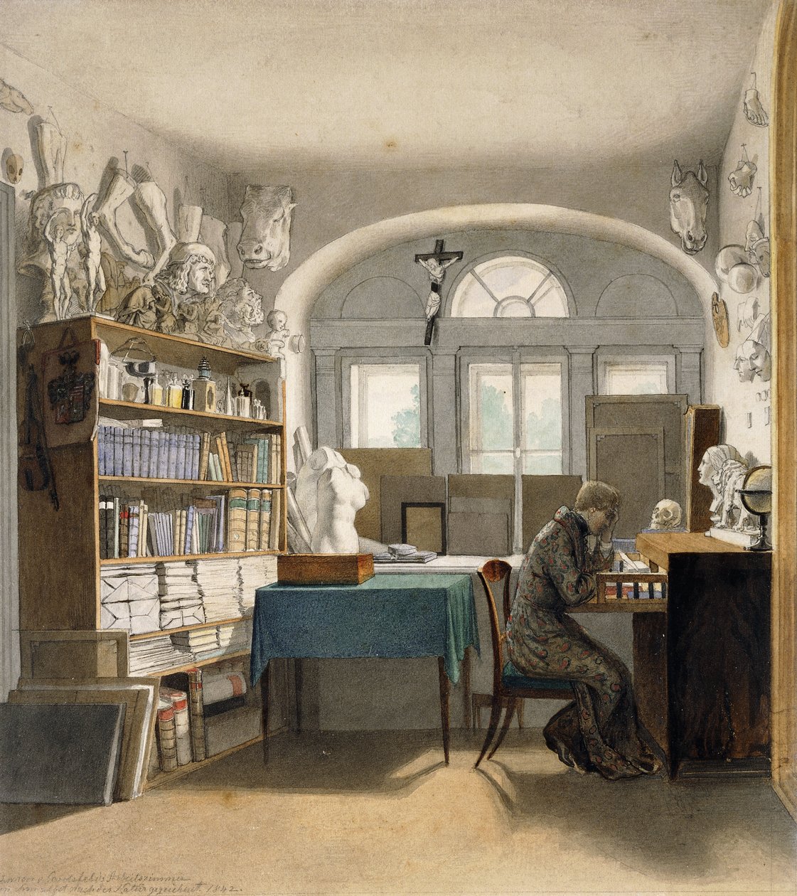 Sanatçı Çalışmasında by Julius Schnorr von Carolsfeld
