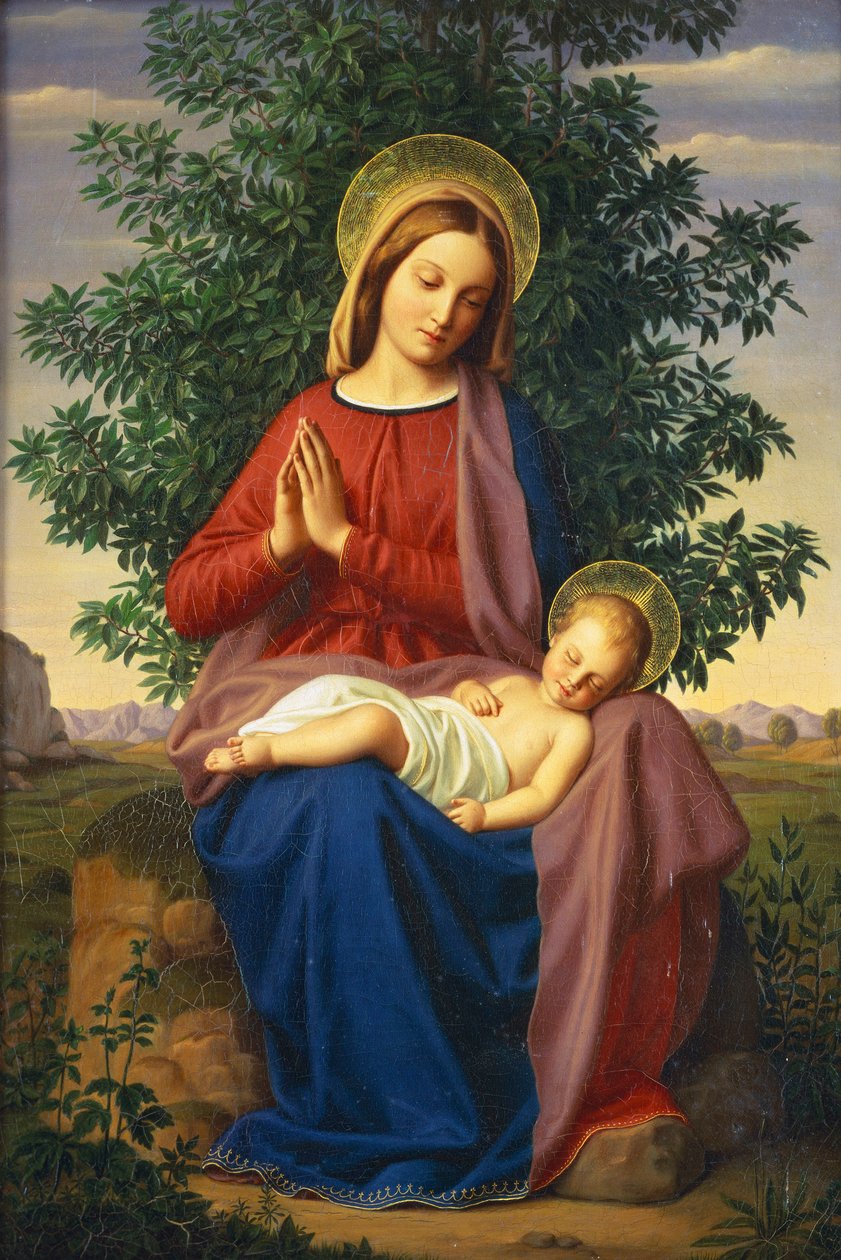 Madonna ve Çocuk, 1855 by Julius Schnorr von Carolsfeld