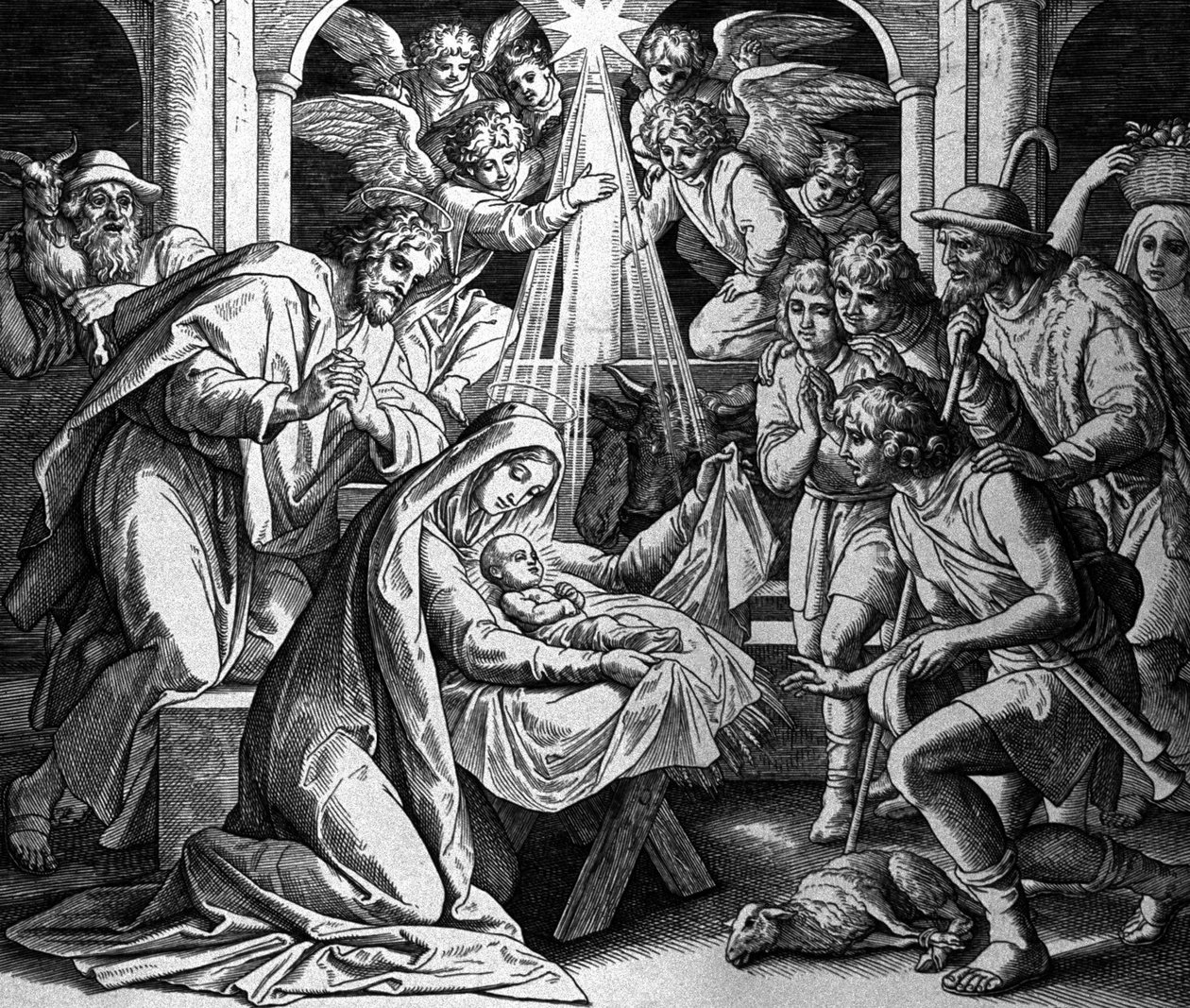 İsa'nın Doğuşu by Julius Schnorr von Carolsfeld