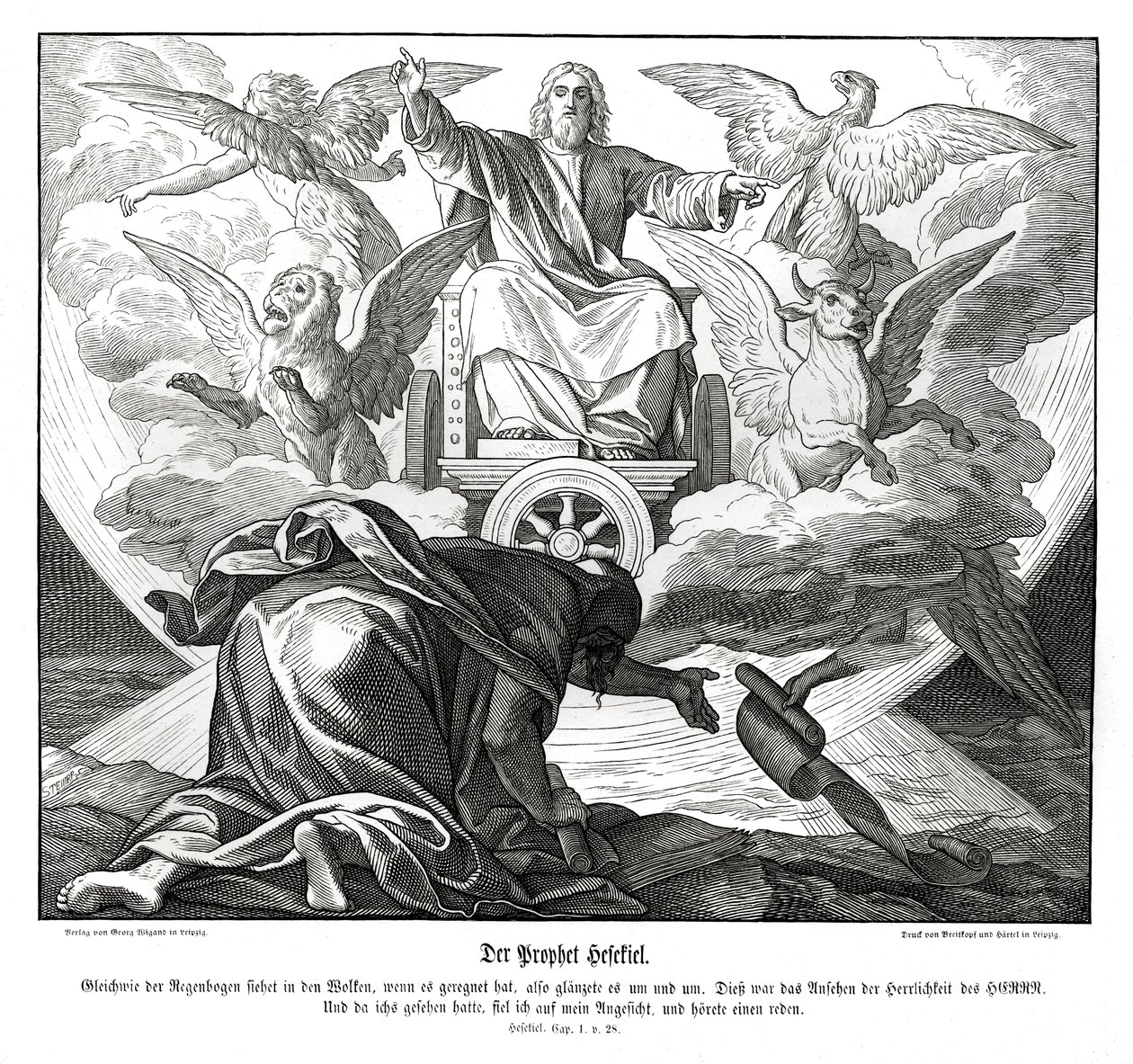 peygamber Hezekiel by Julius Schnorr von Carolsfeld