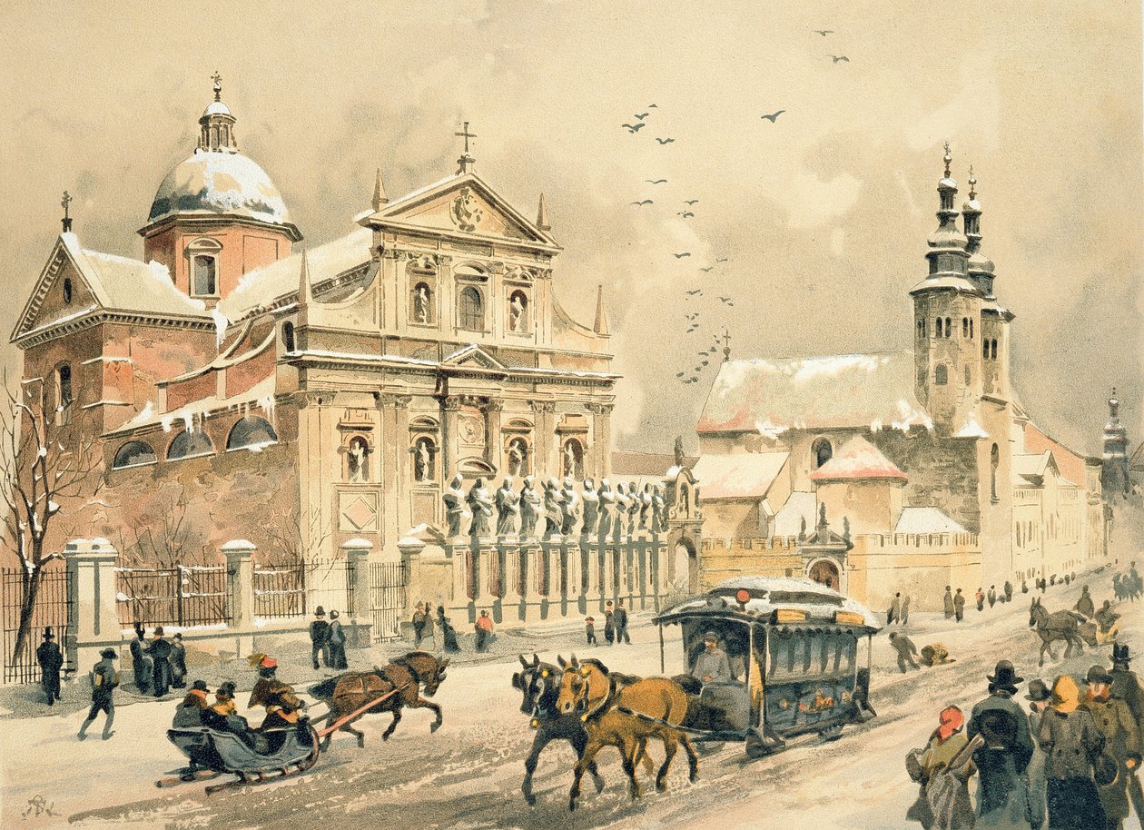 SS Kilisesi. Peter ve Paul, Krakow, 'Gems of the City of the Kraków'dan, 1899'da yayınlandı by Juliusza and Tondosa Kossaka