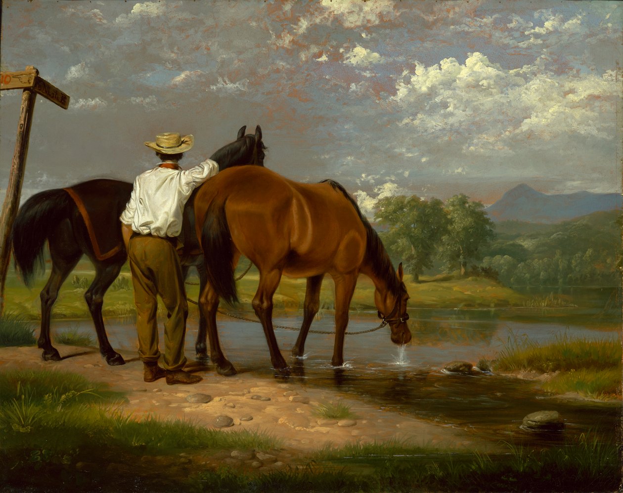 Atları Sulamak by Junius Brutus Stearns