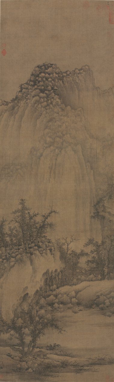 Stream and Mountains, 960-985 ile Budist İnziva Yeri. by Juran