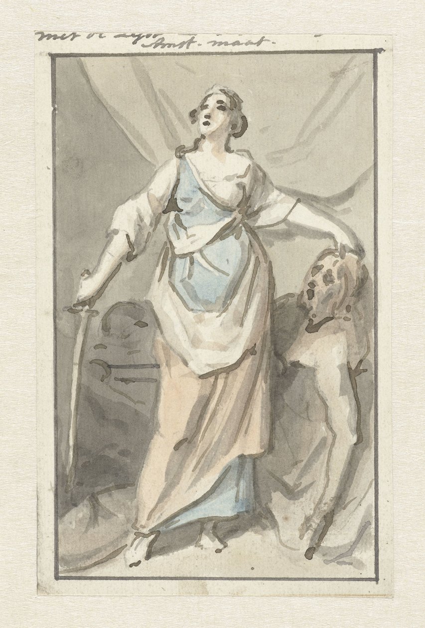 Holofernes'in başı ile Judith by Jurriaan Andriessen