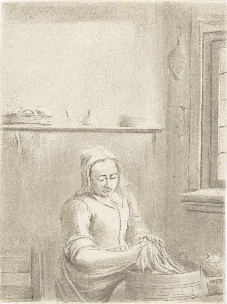 Küvetli mutfak hizmetçisi by Jurriaan Cootwijck