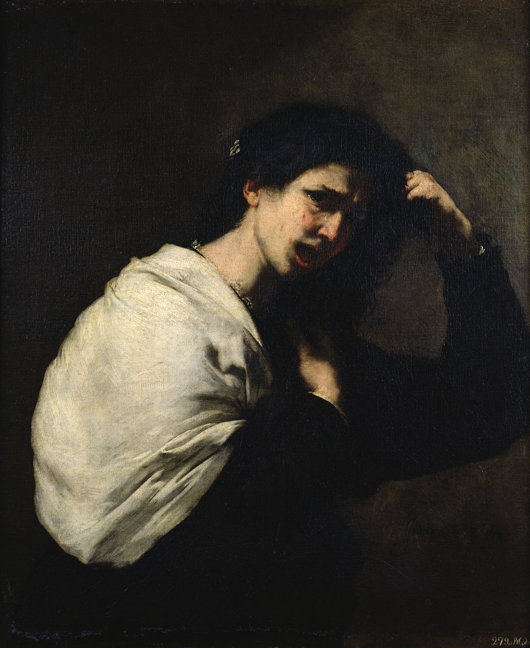 Çaresiz Bir Kadın, 1638 by Jusepe de Ribera