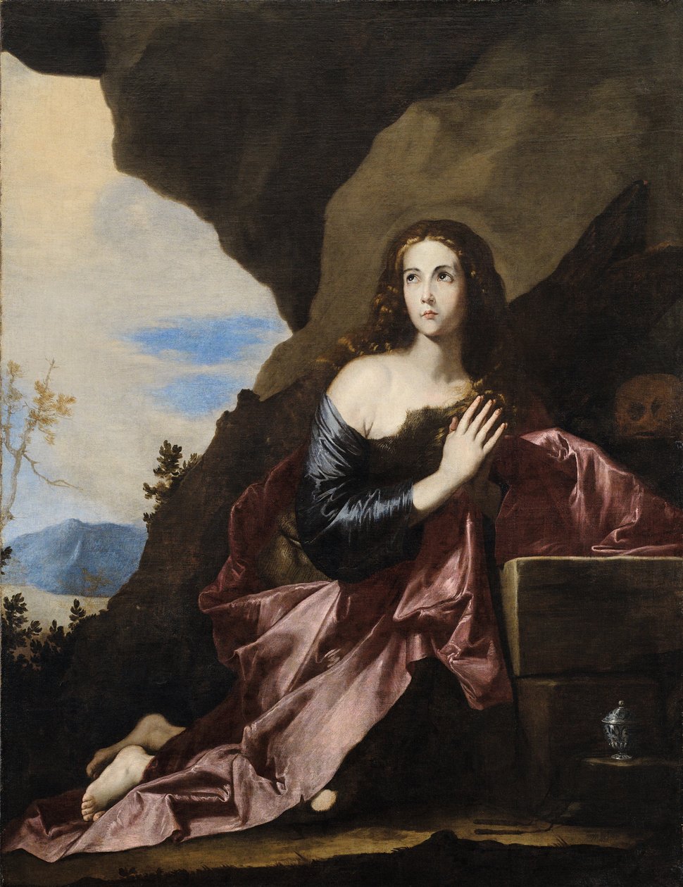 Mary Magdalene Tövbekar by Jusepe de Ribera