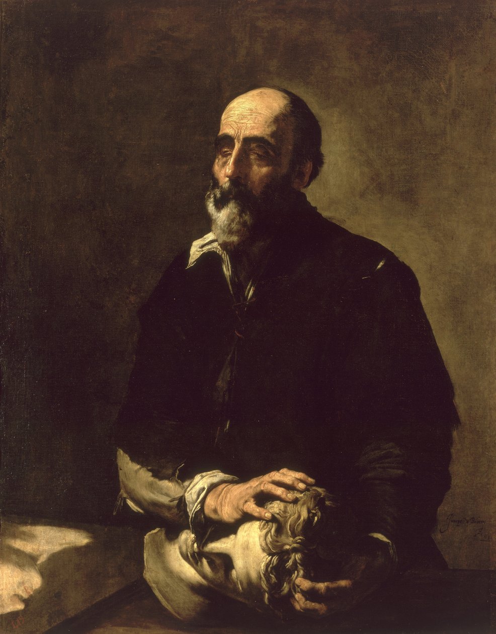 Kör Heykeltıraşın Portresi, Gambazo (1602-64) 1632 by Jusepe de Ribera
