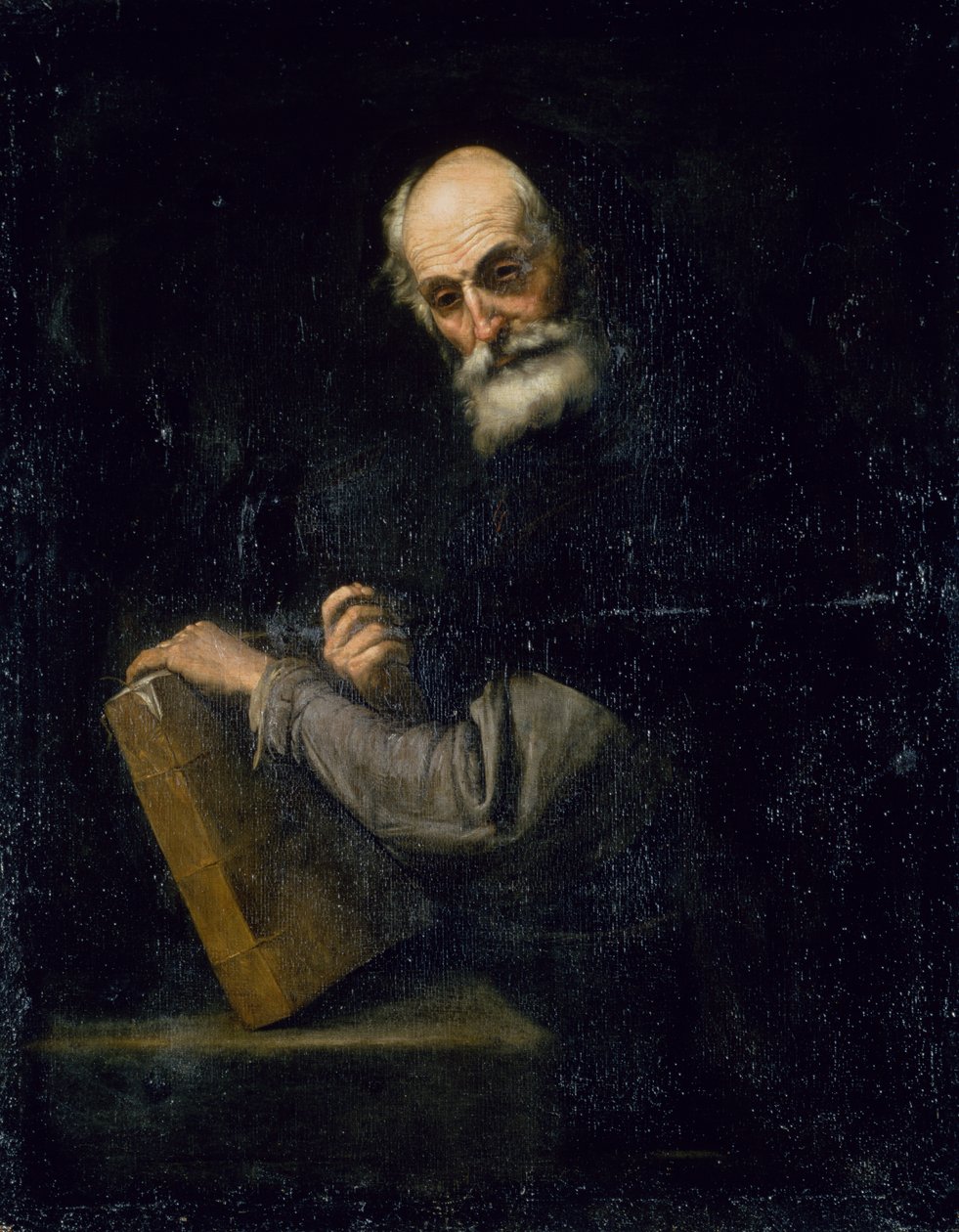 Bir Filozof, c.1640 (tuval üzerine yağlı boya) by Jusepe de Ribera